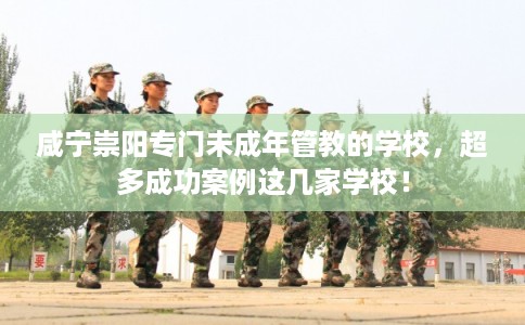 咸宁崇阳专门未成年管教的学校，超多成功案例这几家学校！