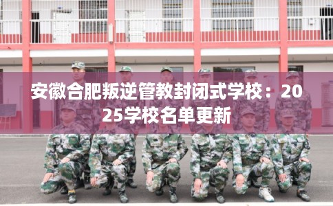 安徽合肥叛逆管教封闭式学校：2025学校名单更新