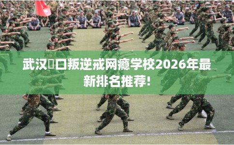 武汉硚口叛逆戒网瘾学校2026年最新排名推荐!