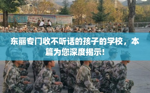 东丽专门收不听话的孩子的学校,本篇为您深度揭示! 东丽专门收不听话的孩子的学校,本篇为您深度揭示!