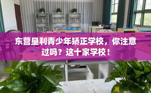 东营垦利青少年矫正学校，你注意过吗？这十家学校！