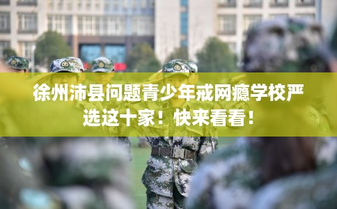 徐州沛县问题青少年戒网瘾学校严选这十家！快来看看！