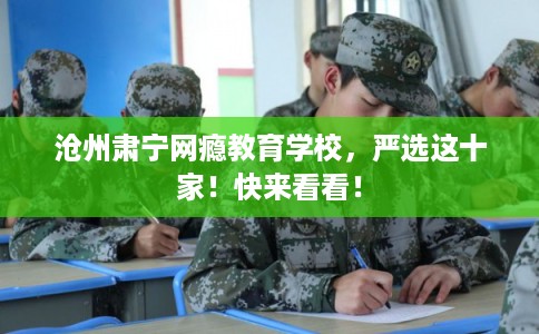 沧州肃宁网瘾教育学校，严选这十家！快来看看！