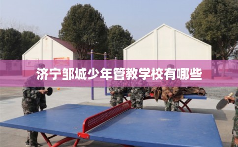 济宁邹城少年管教学校有哪些