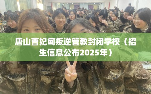 唐山曹妃甸叛逆管教封闭学校（招生信息公布2025年）