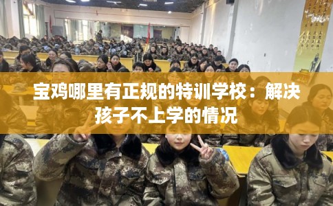 宝鸡哪里有正规的特训学校：解决孩子不上学的情况