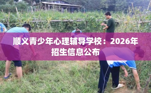 顺义青少年心理辅导学校:2026年招生信息公布 顺义青少年心理辅导学校:2026年招生信息公布