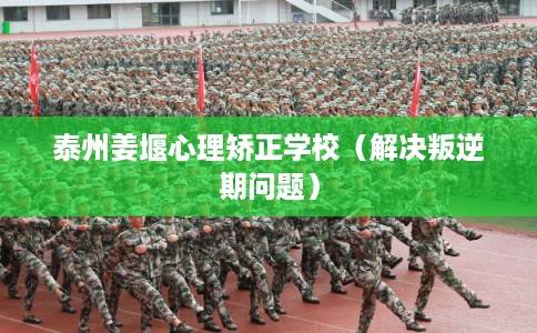 泰州姜堰心理矫正学校（解决叛逆期问题）