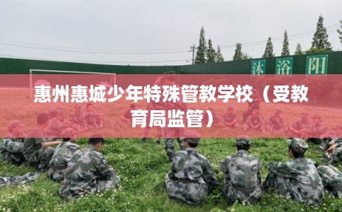 惠州惠城少年特殊管教学校(受教育局监管) 惠州惠城少年特殊管教学校(受教育局监管)