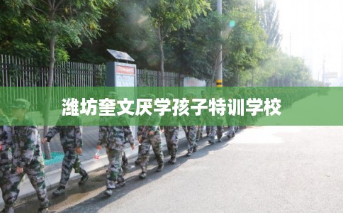 潍坊奎文厌学孩子特训学校