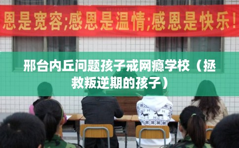 邢台内丘问题孩子戒网瘾学校（拯救叛逆期的孩子）