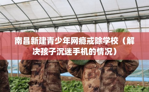 南昌新建青少年网瘾戒除学校（解决孩子沉迷手机的情况）