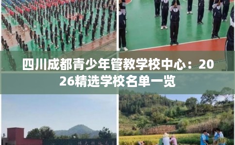 四川成都青少年管教学校中心：2026精选学校名单一览