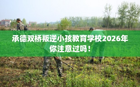 承德双桥叛逆小孩教育学校2026年你注意过吗！