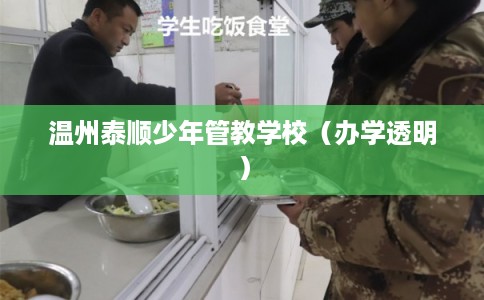 温州泰顺少年管教学校(办学透明) 温州泰顺少年管教学校(办学透明)