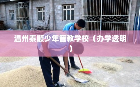 温州泰顺少年管教学校（办学透明）