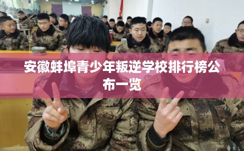 安徽蚌埠青少年叛逆学校排行榜公布一览