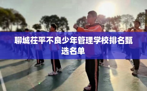 聊城茌平不良少年管理学校排名甄选名单 聊城茌平不良少年管理学校排名甄选名单