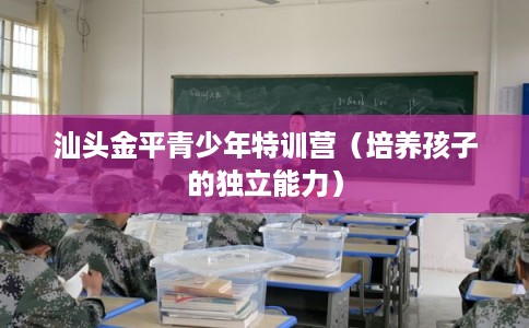 汕头金平青少年特训营（培养孩子的独立能力）