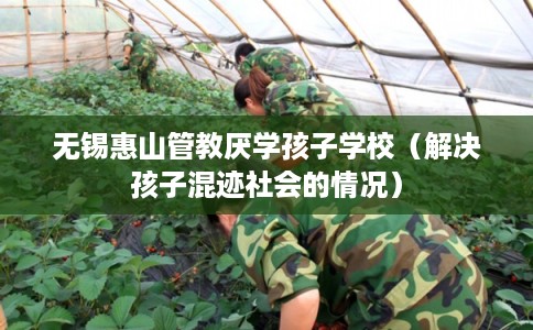 无锡惠山管教厌学孩子学校（解决孩子混迹社会的情况）