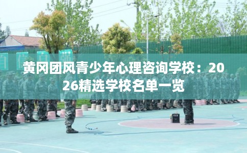 黄冈团风青少年心理咨询学校：2026精选学校名单一览