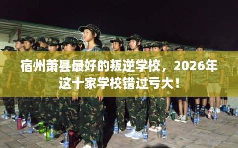 宿州萧县最好的叛逆学校，2026年这十家学校错过亏大！