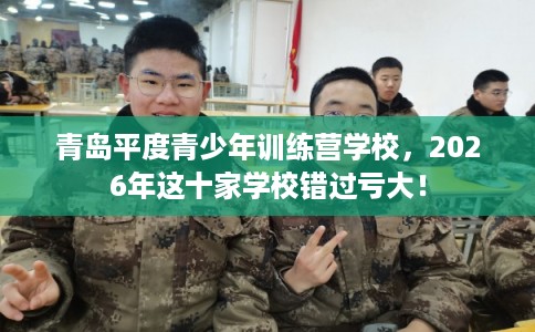 青岛平度青少年训练营学校，2026年这十家学校错过亏大！