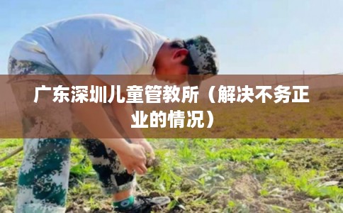 广东深圳儿童管教所（解决不务正业的情况）