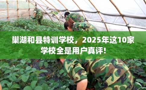 巢湖和县特训学校，2025年这10家学校全是用户真评!