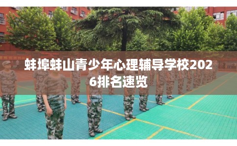 蚌埠蚌山青少年心理辅导学校2026排名速览