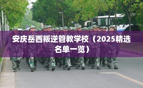 安庆岳西叛逆管教学校（2025精选名单一览）