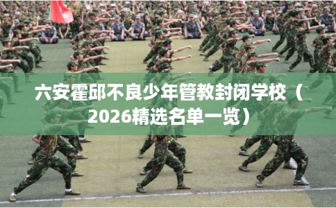 六安霍邱不良少年管教封闭学校（2026精选名单一览）