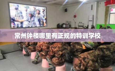常州钟楼哪里有正规的特训学校 常州钟楼哪里有正规的特训学校
