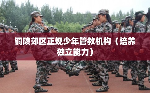 铜陵郊区正规少年管教机构（培养独立能力）