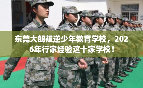 东莞大朗叛逆少年教育学校，2026年行家经验这十家学校！
