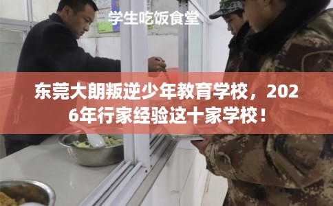 东莞大朗叛逆少年教育学校，2026年行家经验这十家学校！