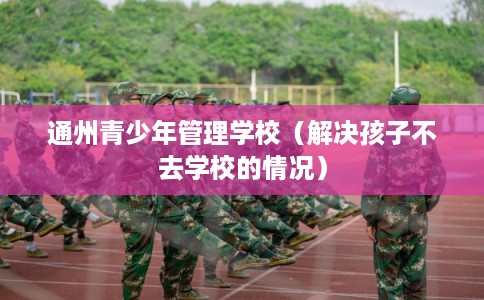 通州青少年管理学校（解决孩子不去学校的情况）