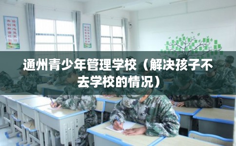 通州青少年管理学校（解决孩子不去学校的情况）