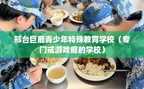 邢台巨鹿青少年特殊教育学校(专门戒游戏瘾的学校) 邢台巨鹿青少年特殊教育学校(专门戒游戏瘾的学校)