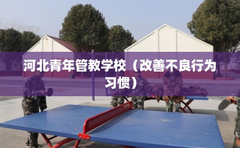 河北青年管教学校（改善不良行为习惯）