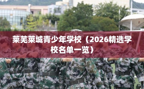 莱芜莱城青少年学校(2026精选学校名单一览) 莱芜莱城青少年学校(2026精选学校名单一览)