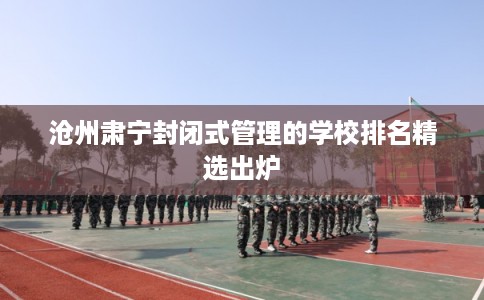 沧州肃宁封闭式管理的学校排名精选出炉