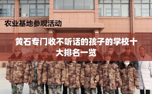 黄石专门收不听话的孩子的学校十大排名一览