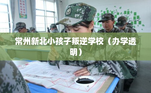 常州新北小孩子叛逆学校（办学透明）
