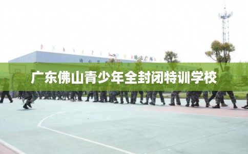 广东佛山青少年全封闭特训学校