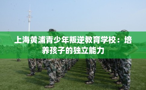 上海黄浦青少年叛逆教育学校:培养孩子的独立能力 上海黄浦青少年叛逆教育学校:培养孩子的独立能力