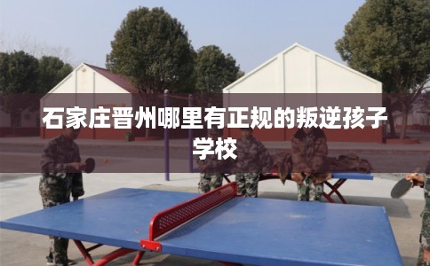 石家庄晋州哪里有正规的叛逆孩子学校