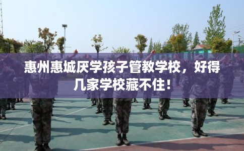惠州惠城厌学孩子管教学校,好得几家学校藏不住! 惠州惠城厌学孩子管教学校,好得几家学校藏不住!