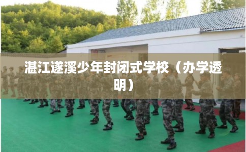 湛江遂溪少年封闭式学校（办学透明）
