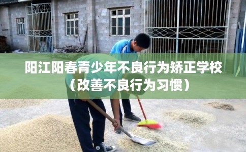 阳江阳春青少年不良行为矫正学校（改善不良行为习惯）
